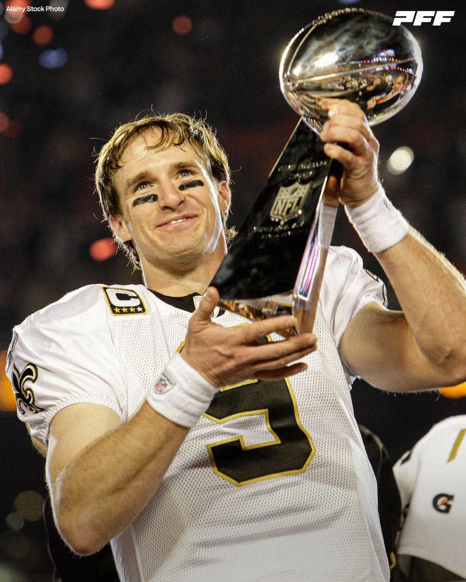 Drew Brees during his Saints tenure:

⚜️ 96.6 passing grade (2nd)
⚜️ 68.7% completion rate (1st)
⚜️ 73,065 passing yards (1st)
⚜️ 526 passing TDs (1st)

First ballot Hall of Famer 🏆