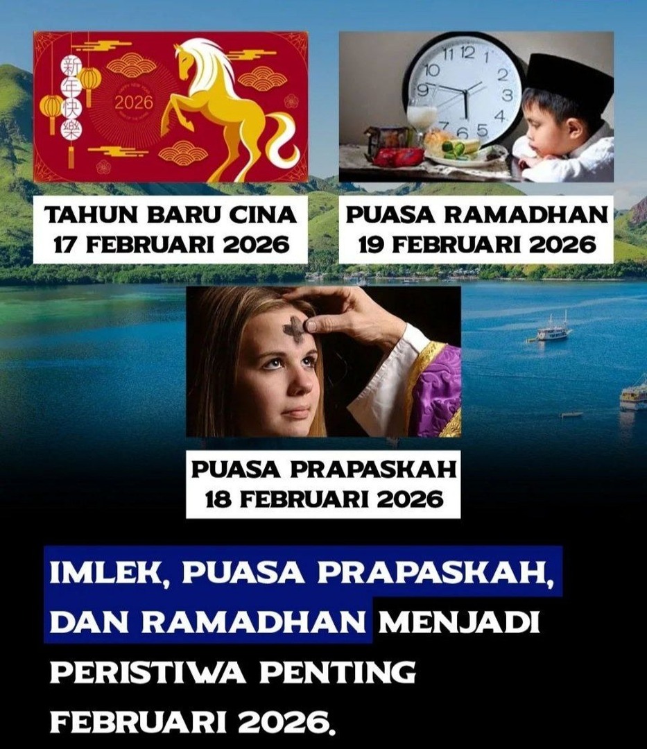 3 hari Yang bersejarah, 3 tradisi besar satu keharmonisan 
agenda februari lur