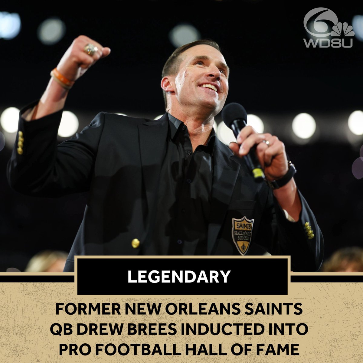 BREES FOR LIFE: Legendary Quarterback Drew Brees inducted into Pro Football Hall of Fame