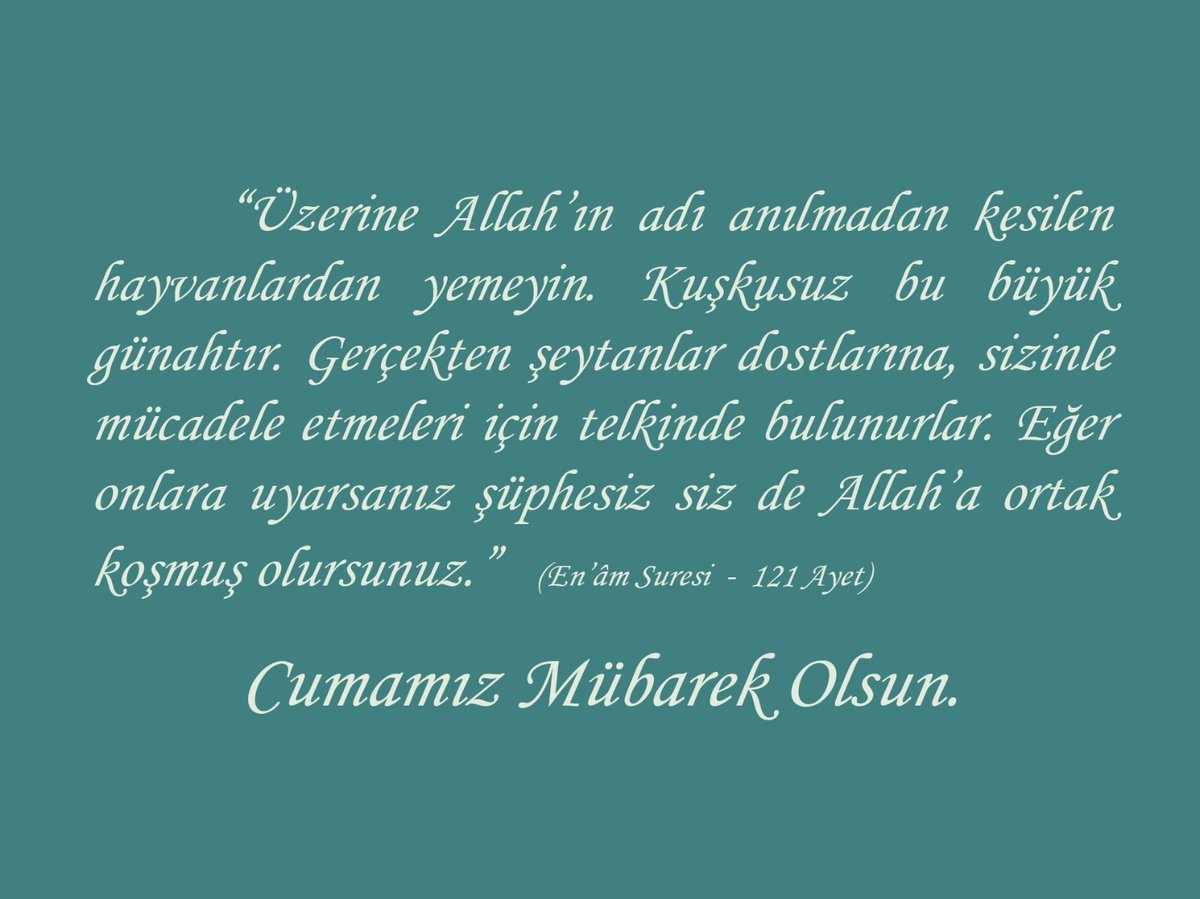 Cumamız Mübarek Olsun.