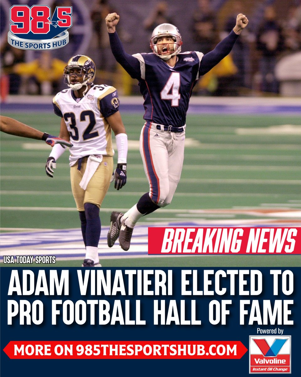 BREAKING: Adam Vinatieri has made the Pro Football Hall of Fame