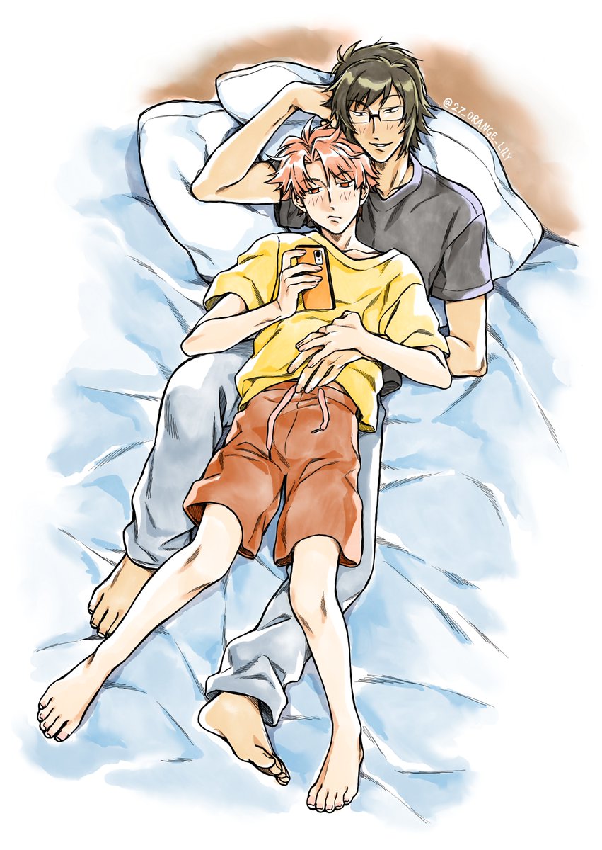 27_orange_lily's tweet photo. this was gonna be for yamamitsu day but I decided to try a new coloring method 🍈🍊
#アイナナ #IDOLiSH7 https://t.co/m0TO8nNrsC