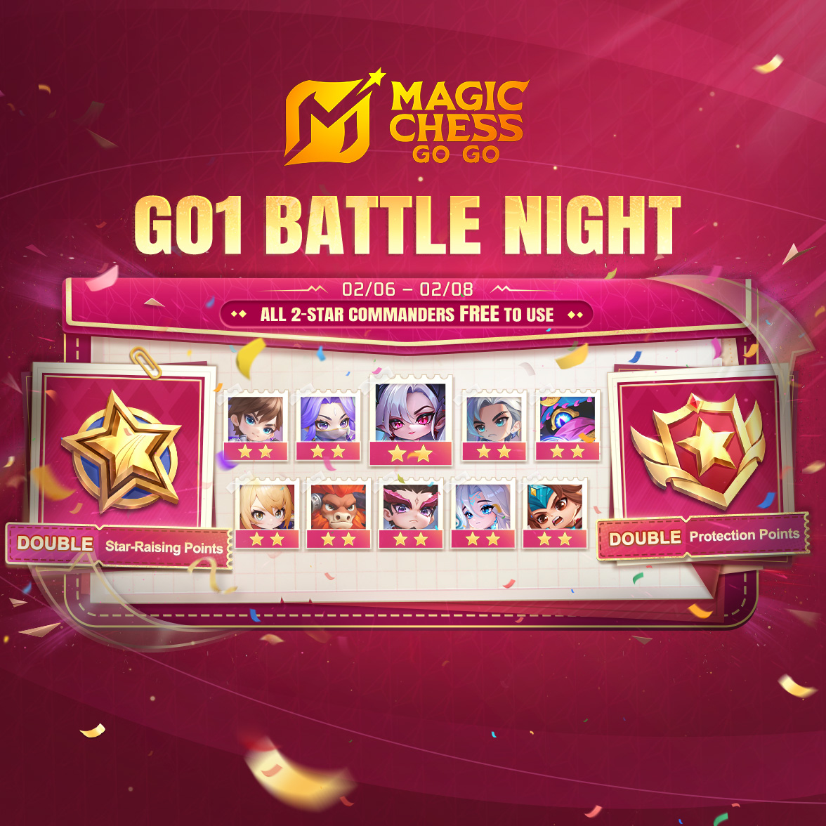 GO1 Battle Night is here!From 02/06 to 02/08, all ...