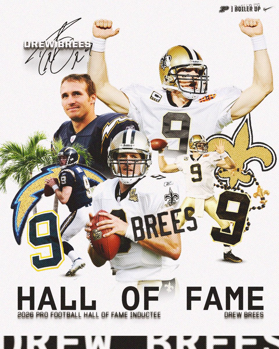 FIRST-BALLOT HALL OF FAMER 🐐

Congratulations, <a href="/drewbrees/">Drew Brees</a>!