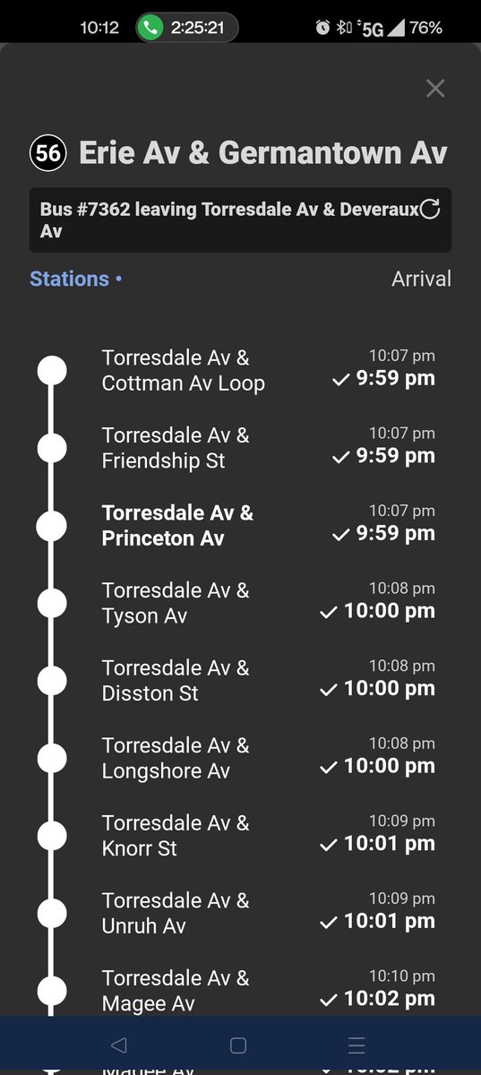 Kableguy215's tweet photo. @SEPTA_SOCIAL  2 nites In a row this bus leaves early and last night the bus afterwards broke down it's too damn cold for this shit rt 56 yo bakers center 1007pm he left at 959 wtf https://t.co/yFoz90sHsW