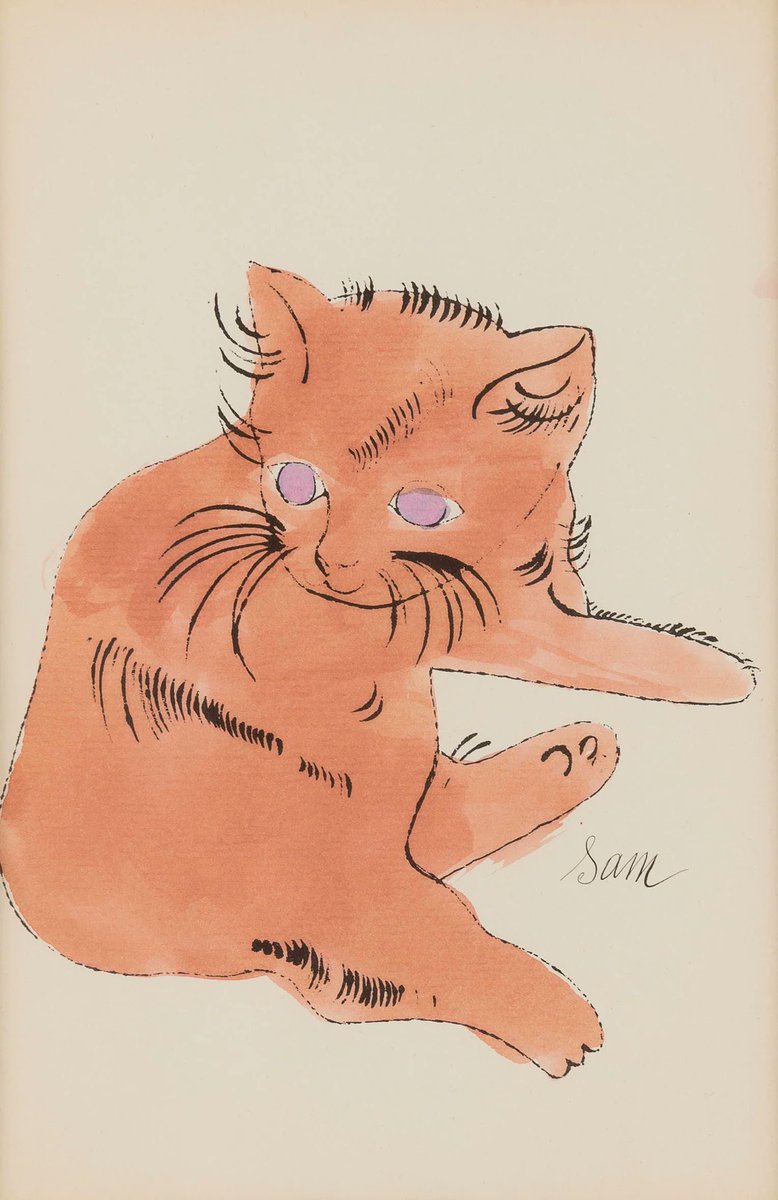 Andy WARHOL アンディ・ウォーホル サム猫シリーズ サムという名の猫と