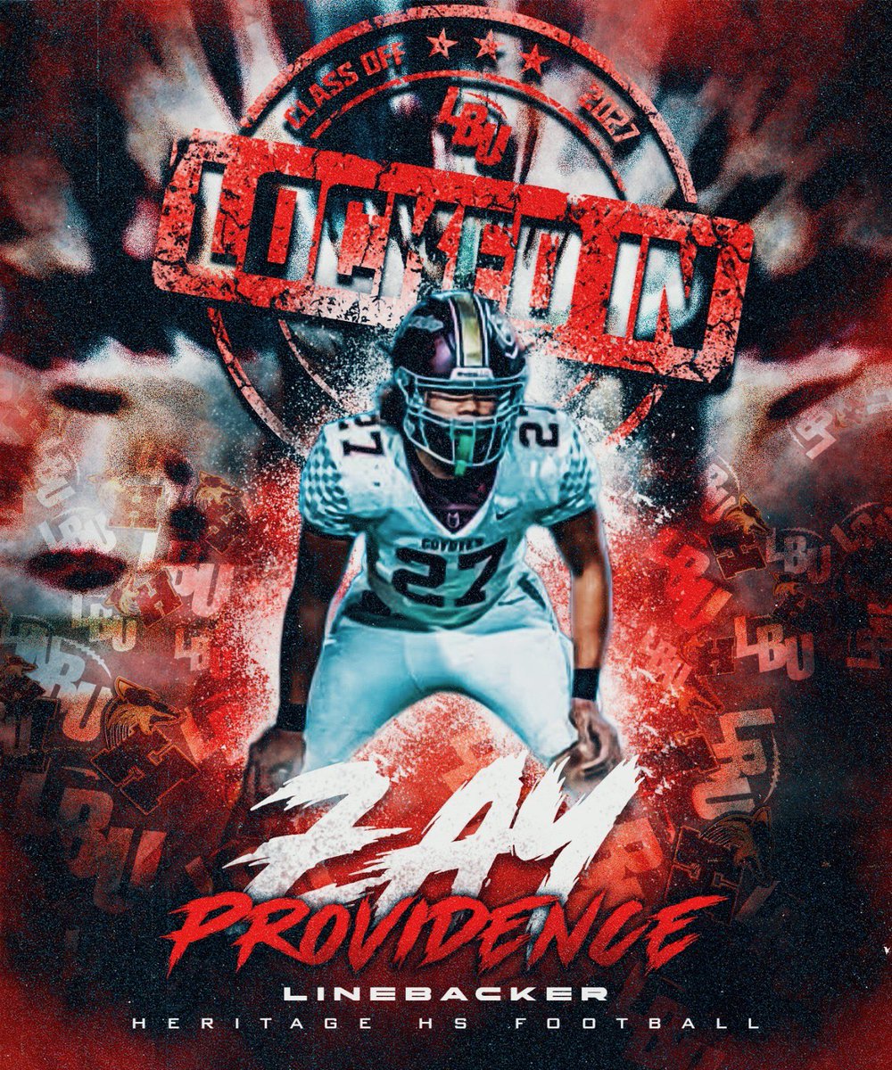 LBUTraining's tweet image. 🚨 LBU SHOWCASE ANNOUNCEMENT 🚨
One of the TOP LINEBACKERS from Frisco, TX in the Class of 2027 is officially LOCKED IN 🔒💥

Zay Providence @ZayProv_TXHSFB 
Heritage HS @HeritageHS 

🎯 LBU Showcase
⏰ Time to go to work.

#LBU #LBUpt #LBvRBshowcase