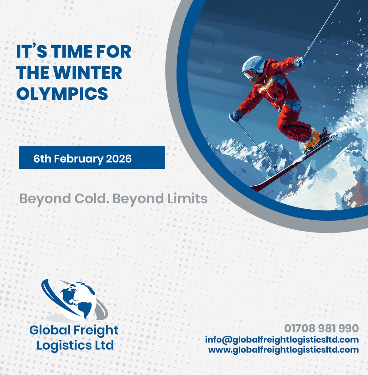 It's Time For The Winter Olympics - Beyond Cold. Beyond Limits
globalfreightlogisticsltd.com
#global #freight #logistics #supplychain #GlobalFreightLogistics #Winterolympics