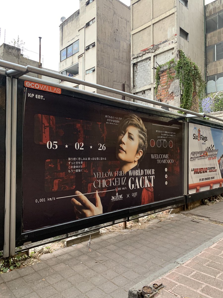KPEntertainment's tweet photo. BANNER FISICO GACKT IN MEXICO, GACKT, 2026, BELGRADO

🚩Ubicación: Avenida Paseo de la Reforma 306, Colonia Juárez, Delegación Cuauhtémoc, CDMX, México. SOBRE CALLE BELGRADO
🗓️Fecha de duración: Disponible hasta el 18 de FEBRERO, 2026 

@gackt #gackt https://t.co/uUKTYXhapd
