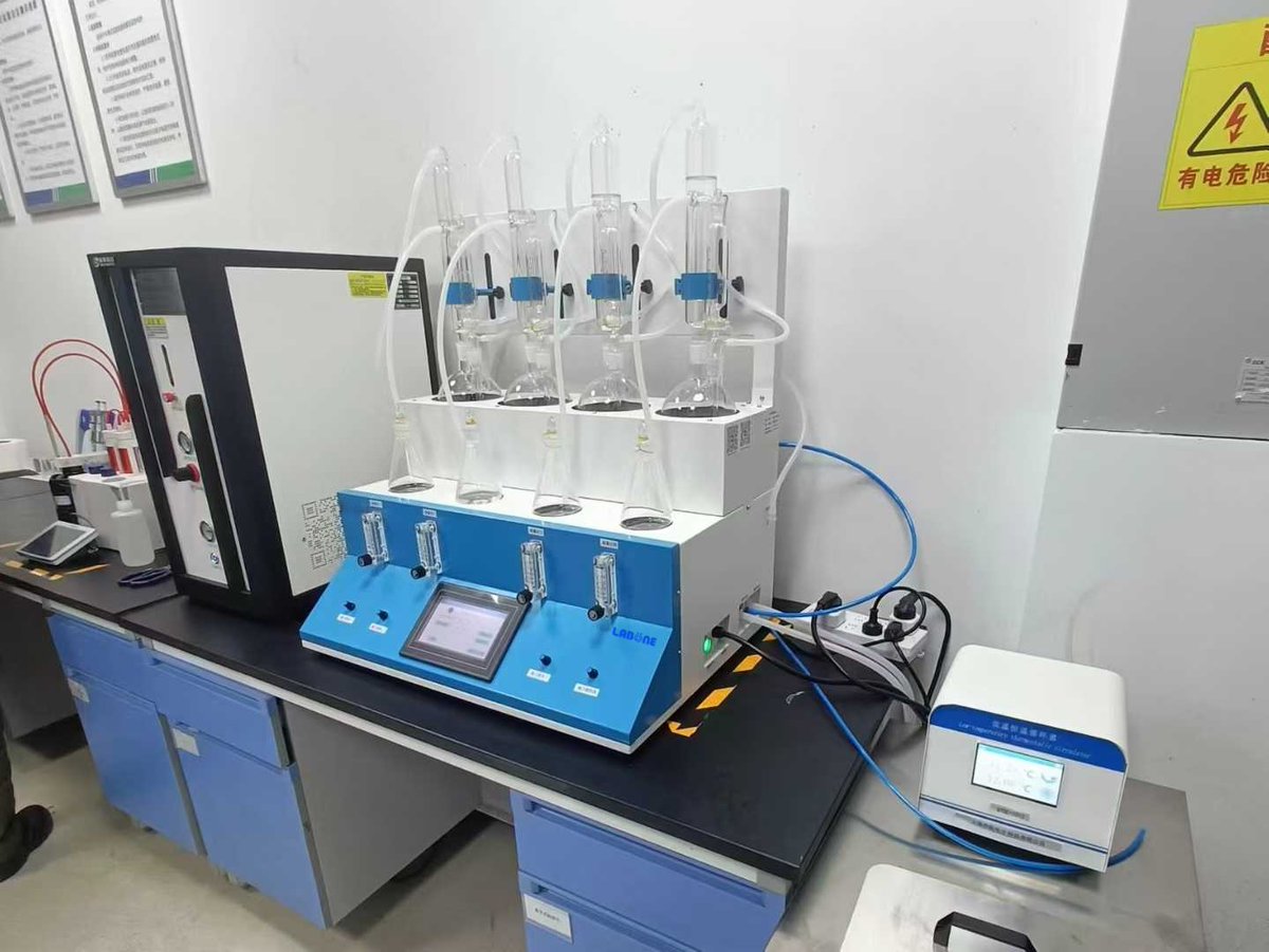 Crystal_Labone's tweet image. High-throughput SO₂ analysis is live! ⚗️ Our 4-position sulfur dioxide distillation system is now installed. A complete setup for efficient, accurate sample prep in food &amp;amp; pharma testing.
#SulfurDioxide #Distillation #LabInstallation #FoodSafety #PharmaQC #SO2Testing