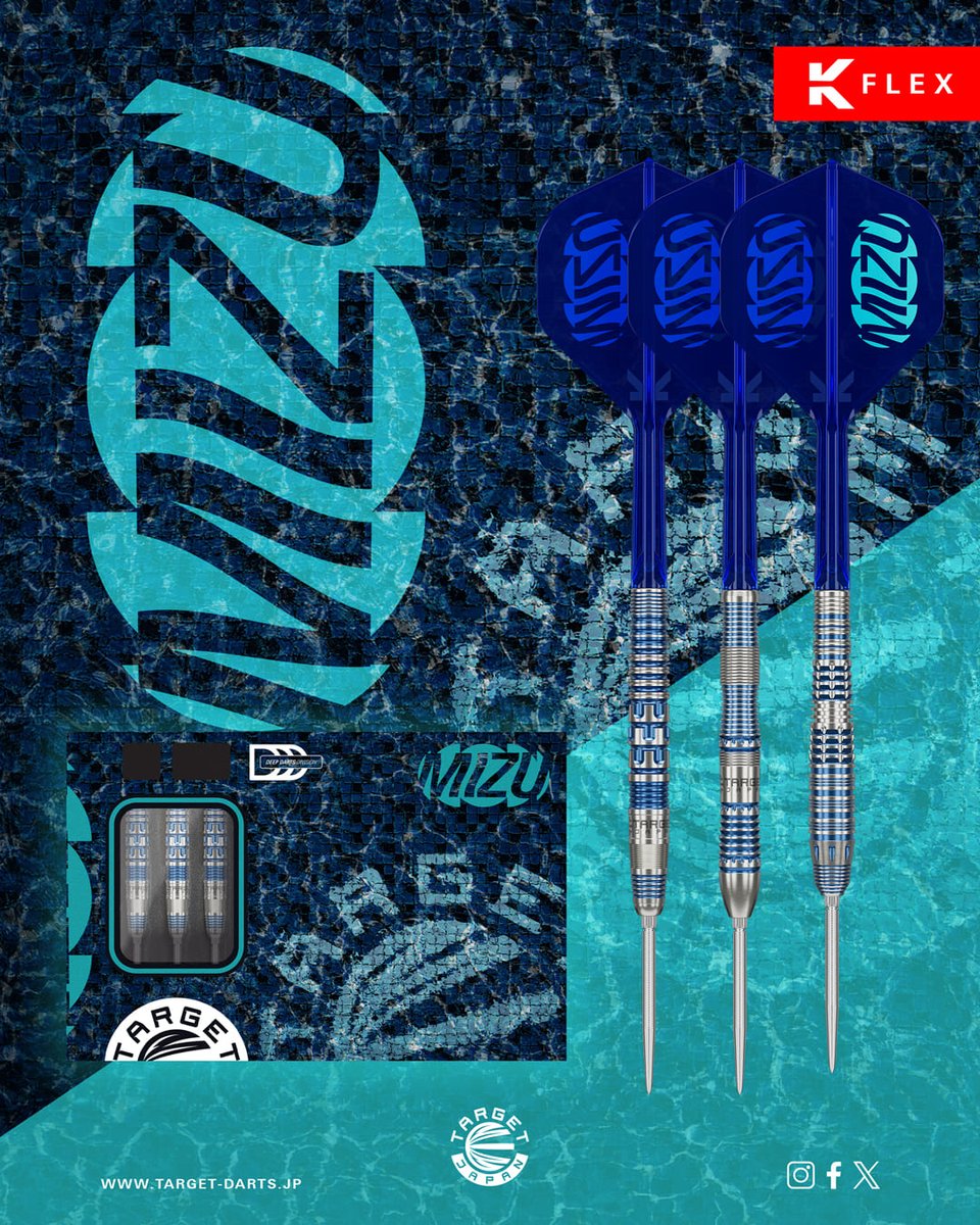 TargetDarts's tweet image. Target Japan Mizu 🎯

Inspired by the flow of water, executed with craftmanship in Japan.

Featuring three distinct barrel shapes, including a scallop barrel for those searching out a push point on their darts.

Which ones are your pick of the bunch? #TeamTarget