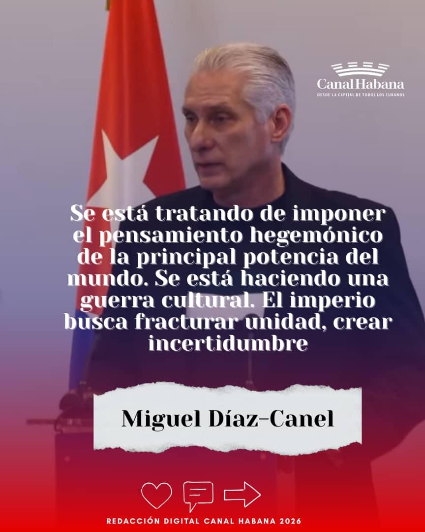 Contundente comparecencia de nuestro presidente hoy. Cuba no se doblega ante nadie, mantiene sus principios..#LaHabanaDeTodos, #CubaMined. <a href="/IzquierdoAlons1/">Livan Izquierdo Alonso</a>, <a href="/YanetHzP25/">Yanet Hernández</a>, <a href="/DirectEducaHab/">Karenia Marrero Arrechea</a>