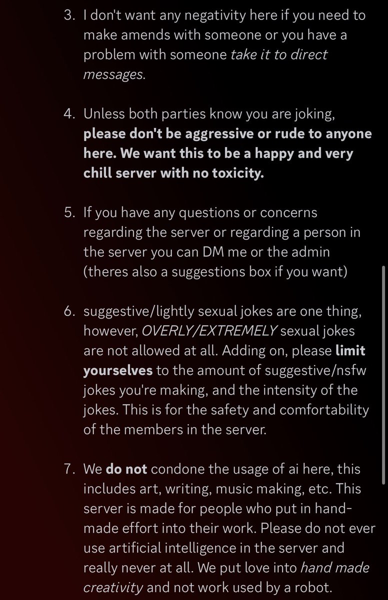 teicordOFFCIAL's tweet photo. @HayzelBaezel Rules have been explicitly posted even well before the server was made public, heres a screenshot of all our rules; some have been edited, but only to further clarify. 

I hope this is a little more clarifying, and a re edited post is being worked on as we speak. https://t.co/vMW2umqPOl