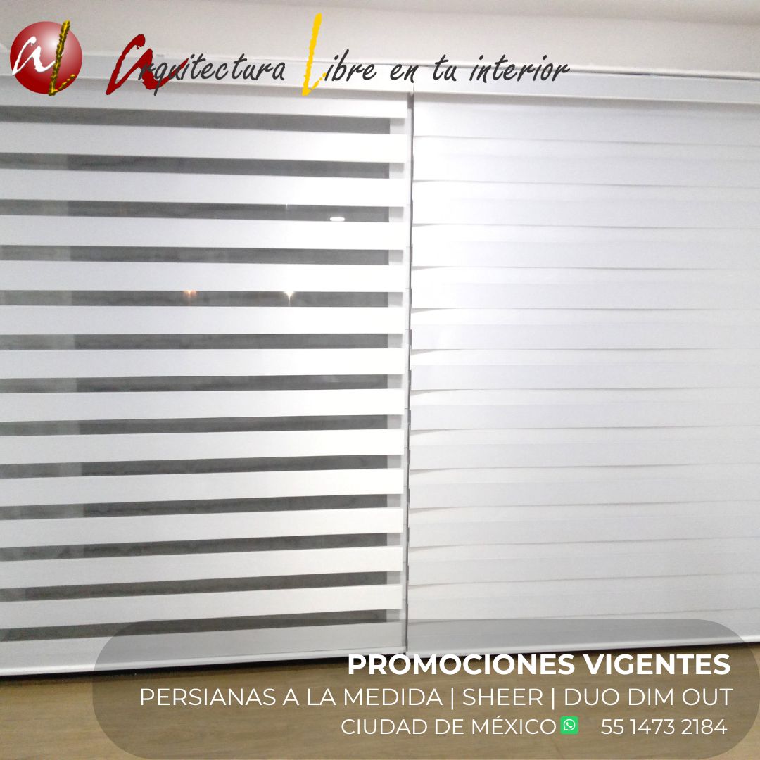 arqlibre2001's tweet photo. Promociones vigentes en persianas a la medida.
Sheer, Blackout y Malla solar.
📍 Atención en Ciudad de México
💳 Aceptamos crédito FONACOT
📲 Informes por mensaje
#persianas
#sheer
#blackout https://t.co/nsv4nkLgV4