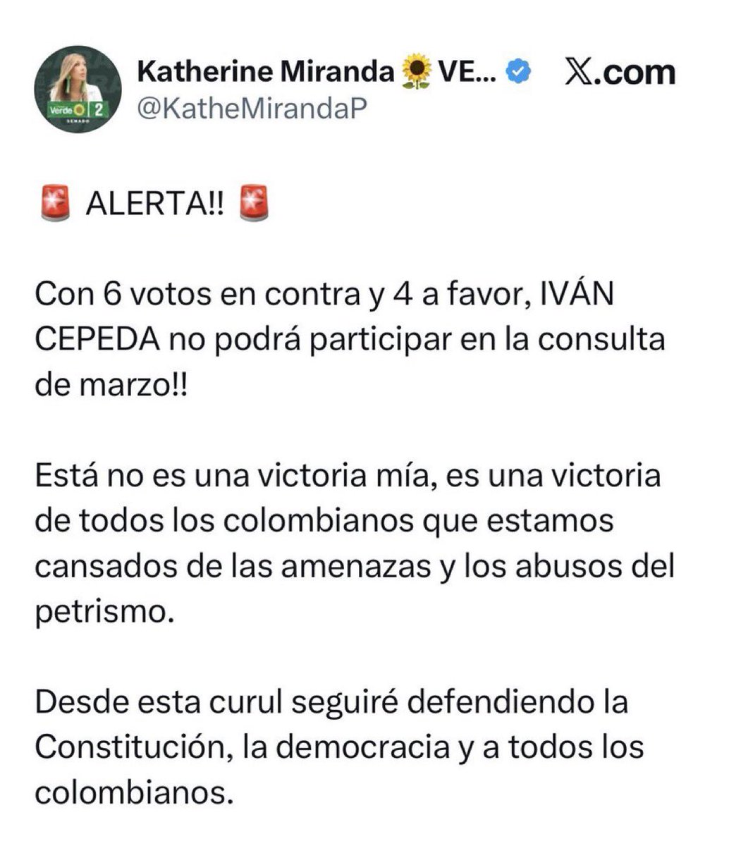 Gracias a esta miserable que radico demanda ante la <a href="/CNE_COLOMBIA/">CNE Colombia</a> le negaron la inscripción a <a href="/IvanCepedaCast/">Iván Cepeda Castro</a> y los corruptos magistrados del CEN aprovecharon para desintegrar las listas del PH y Colombia Humana en el Valle del Cauca y Bogota, si usted quiere un cambio no vote