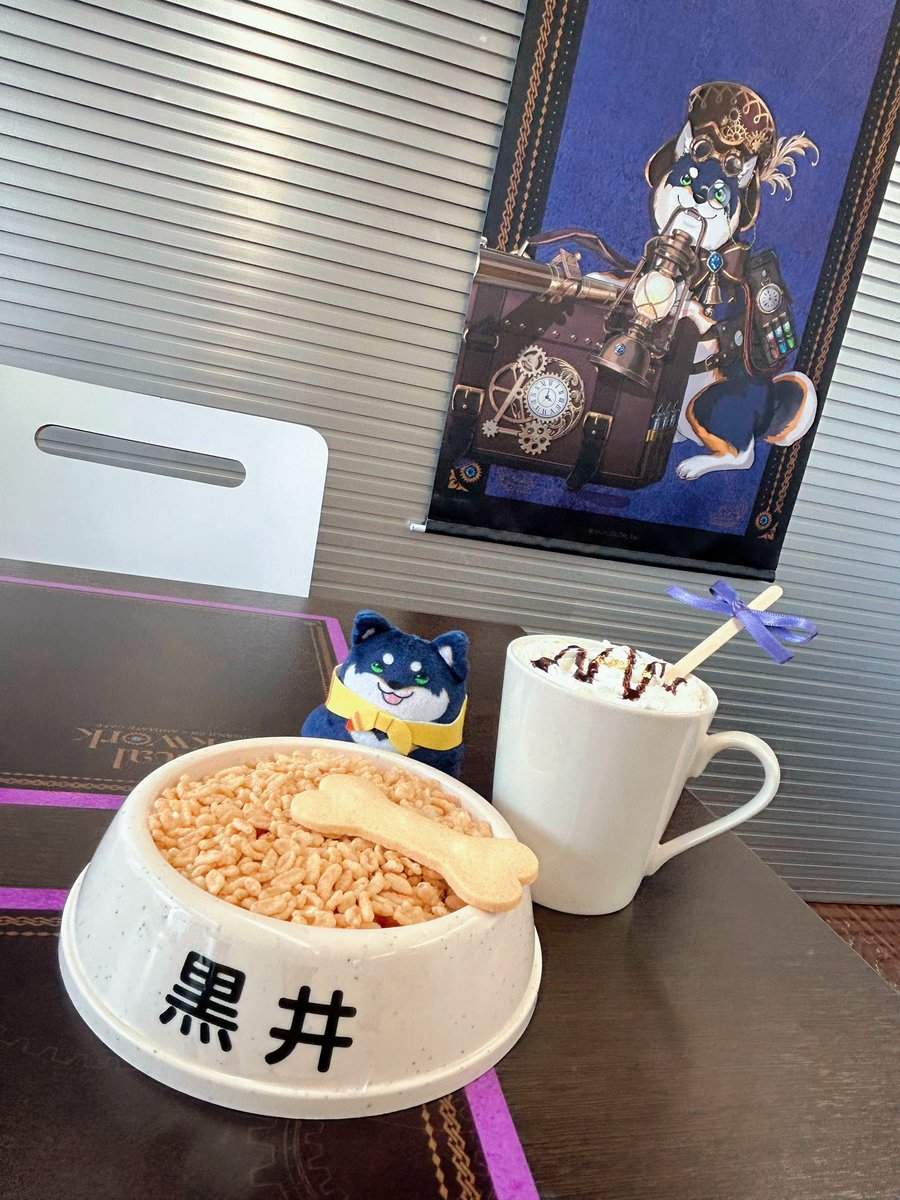 Disemr's tweet photo. アニメイトカフェ行ってきた‼️
ほらしばちゃん………餌だよ………… https://t.co/PEnFC0hqW1