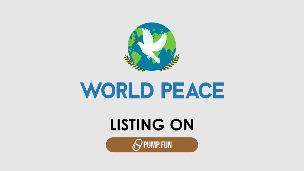 worldpeace_pro's tweet photo. $WORLDPEACE is officially listed on https://t.co/jXQn44yu6F
https://t.co/ROreFWiUOu https://t.co/PcDuTczJTV