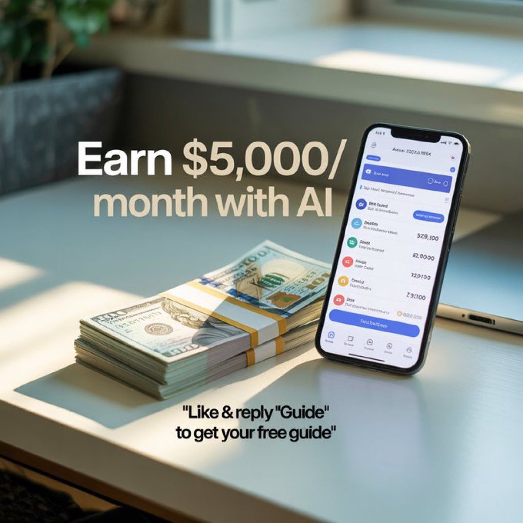Earn $5,000/month posting AI content on X, IG & LinkedIn 📱 Just 1 hour ...