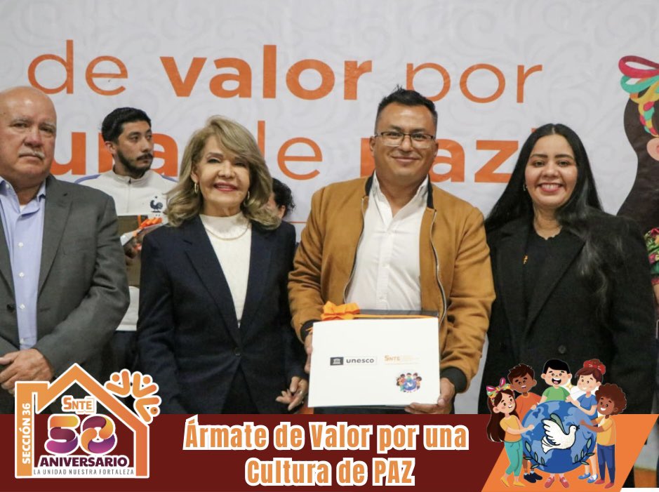 🟠 Esta tarde en el Centro Cultural del Valle de México en Tlalnepantla, la Mtra. Mónica Miriam Granillo Velazco, Secretaria General de la Sección 36, acompañada por la Representante del Mtro. Alfonso Cepeda Salas, líder nacional del SNTE y senador de la República, Profra. Mirna