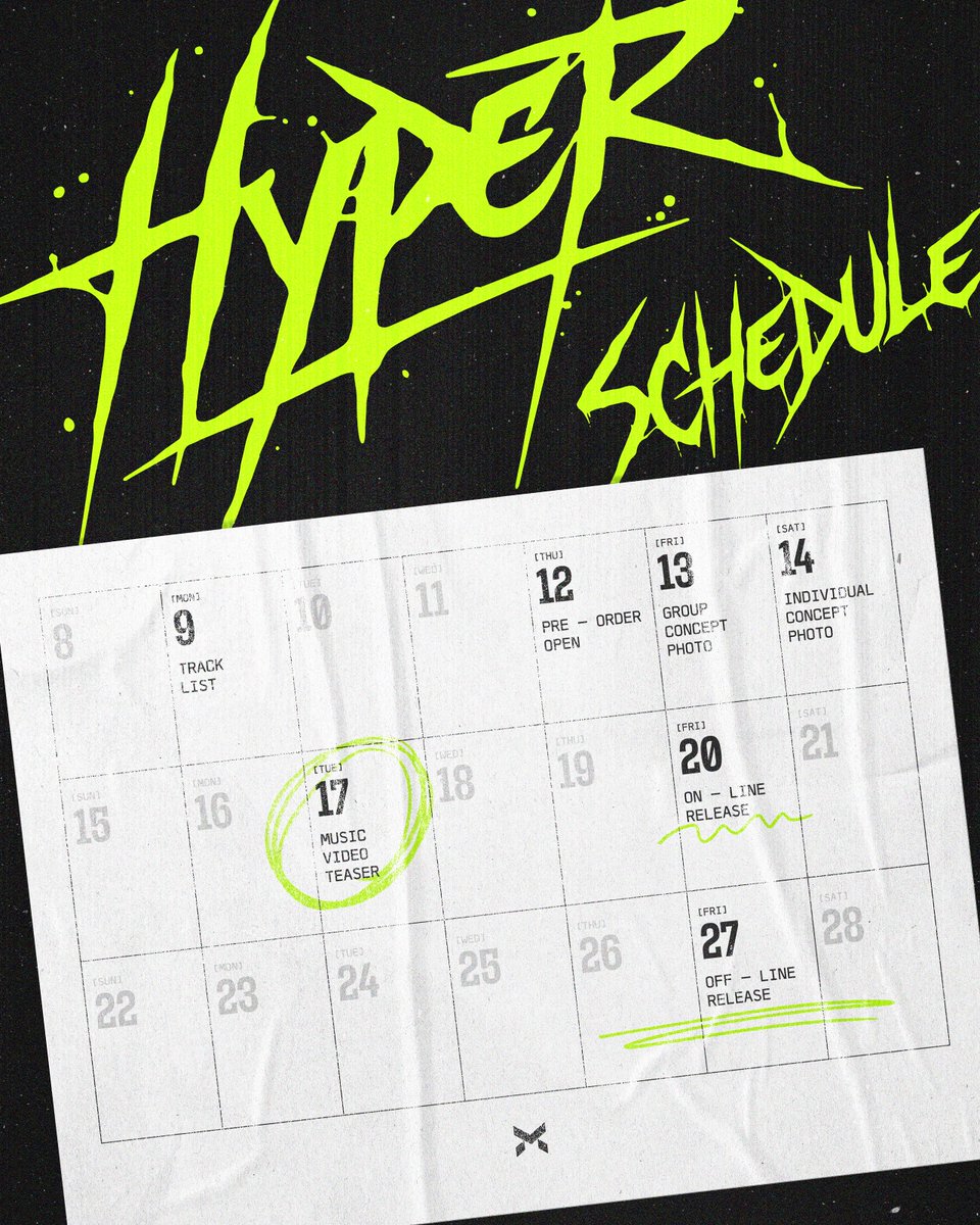 𝖷:𝖨𝖭 4th Mini 𝖠𝗅𝖻𝗎𝗆 'Hyper' Scheduler

2026.02.20 18:00 (KST) Release

#XIN #엑신 
#XIN_Hyper
