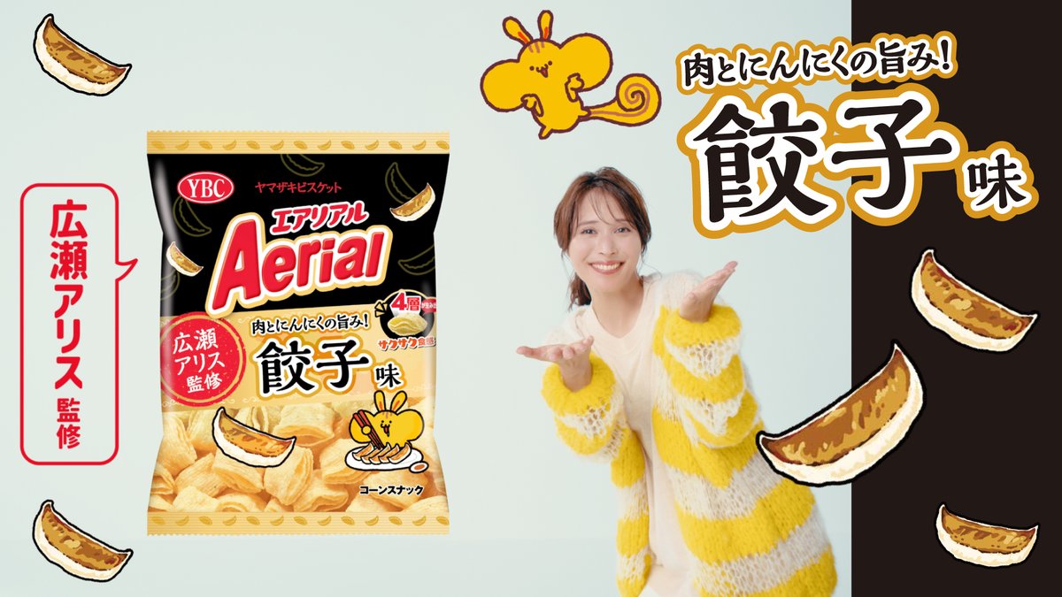 広瀬アリスさんからの直談判から実現 監修第三弾！ 「エアリアル餃子味