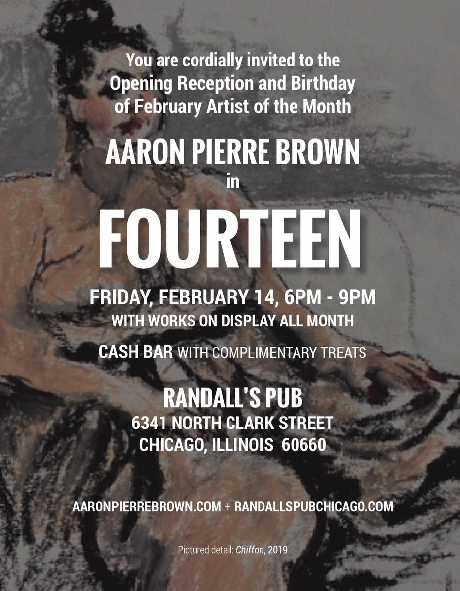 AaronPBrown1's tweet photo. February Artist of the Month, year three at #randallspub. My opening reception/birthday 2/14/26! https://t.co/1qFRWsP902