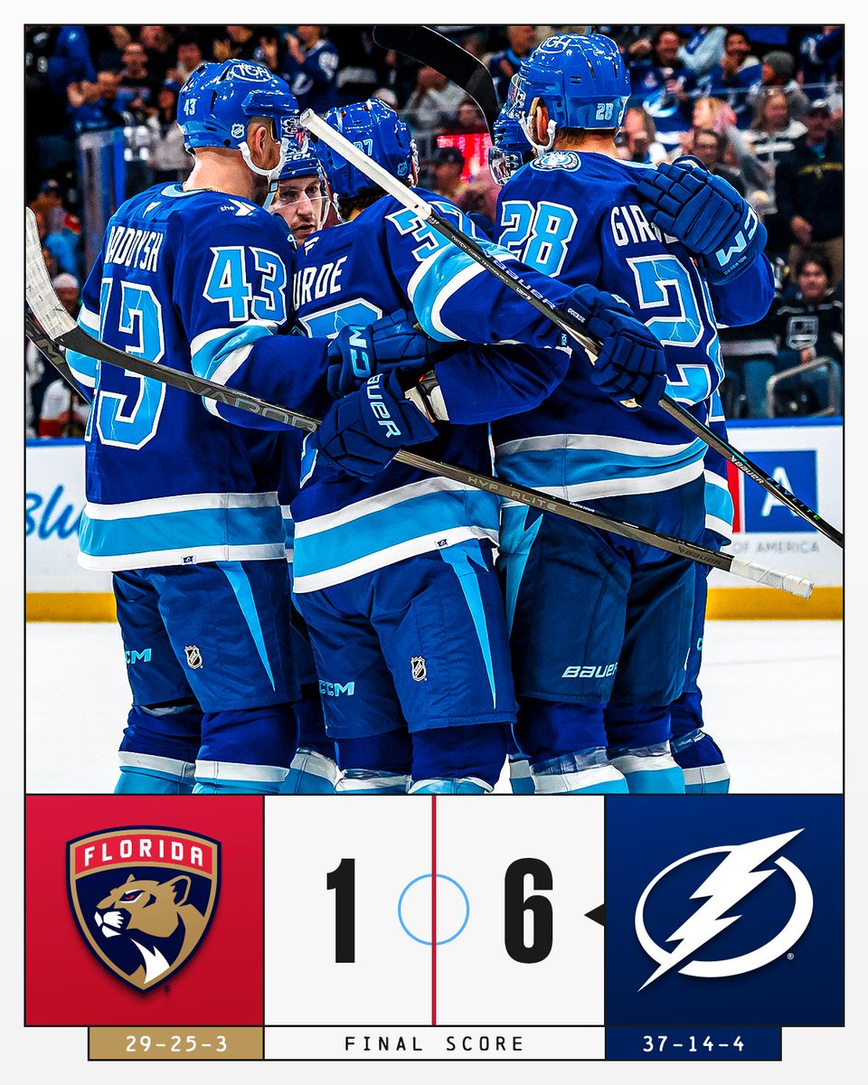 The <a href="/TBLightning/">Tampa Bay Lightning</a> strike tonight as they grab their fifth win in a row! ⚡️