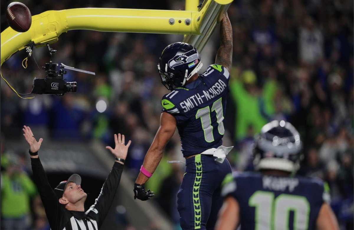 TheBuckeyeNut's tweet image. BREAKING: Former Ohio State and Seattle Seahawks wide receiver Jaxon Smith-Njigba has been named NFL Offensive Player of the Year!

Well-deserved — congratulations, Jaxon!