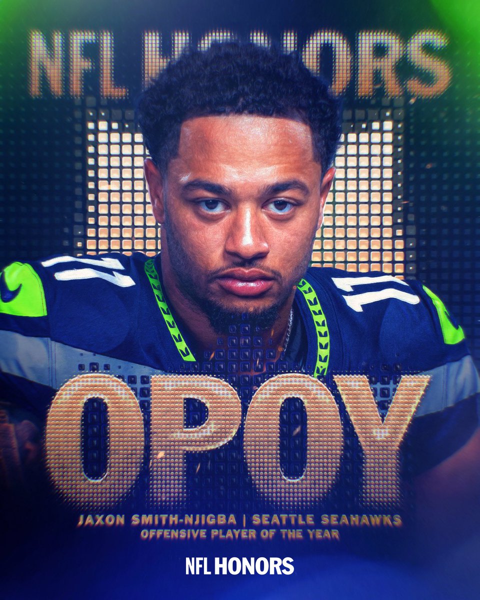 NFL's tweet image. JSN is the OPOY 🗣️

@jaxon_smith1 | @Copilot | #NFLHonors