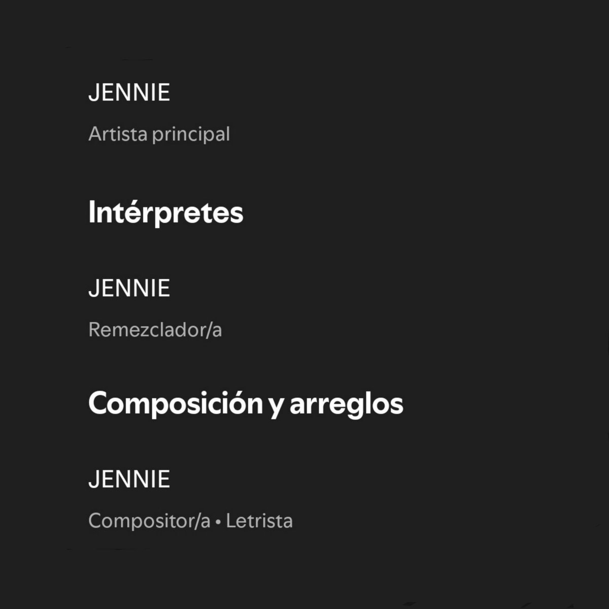 y pensar lo reprimida que la tenía yg que ahora JENNIE tiene créditos hasta como remezcladora, esta mujer hace todo bien, es muy talentosa. 😭

#JENNIExTAMEIMPALADRACULA