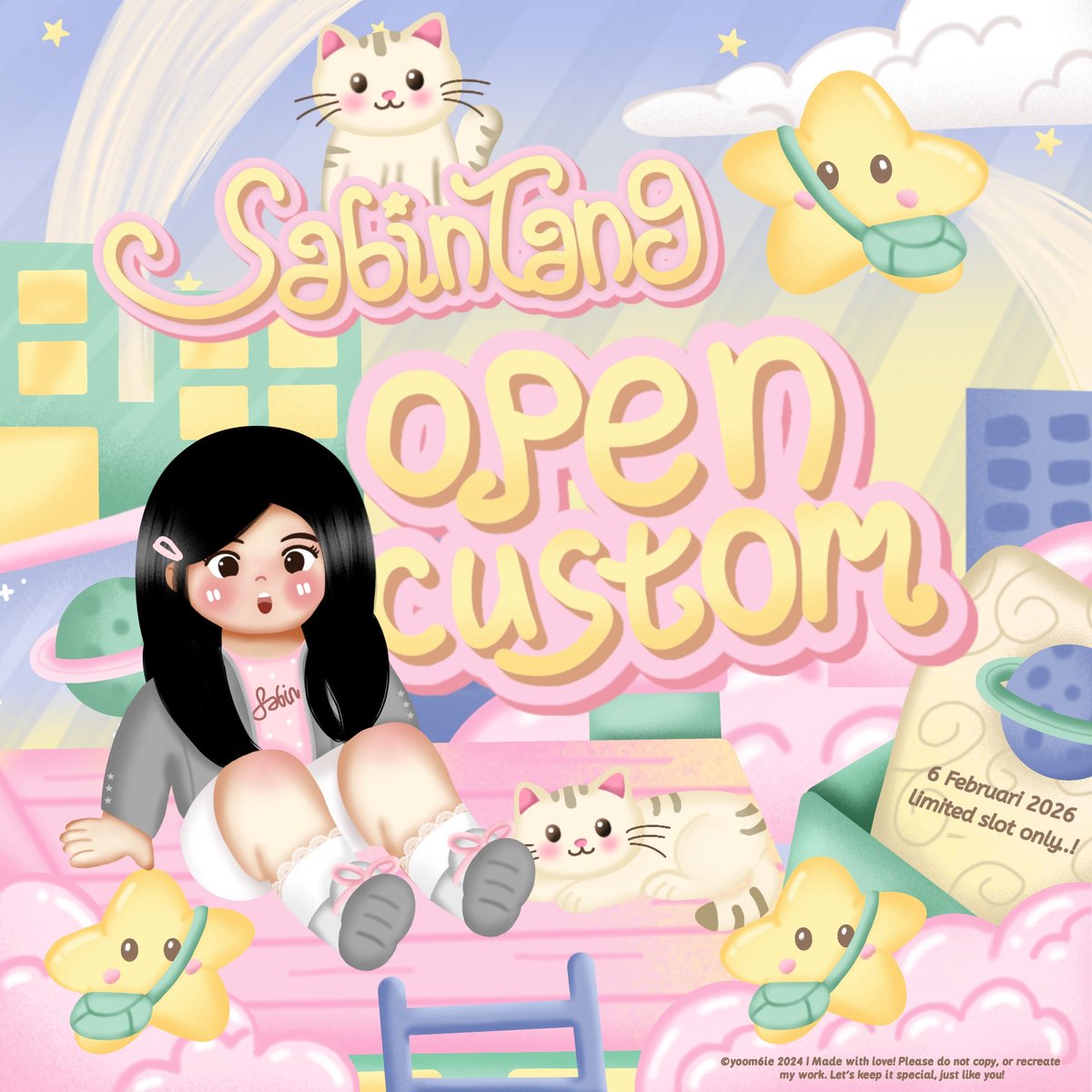 yoom6ie's tweet image. help repost please? thankyou 

hallo teman-timun...! 😋💗 akhirnya sabintang open custom setup BA, layout dan custom lainnya 😆 untuk detail tnc dan rules cek ALT dan post dibawah ya! ⭐🩷

📆 Jumat 06 FEB (hari ini)
⏰ 18.00 WIB
📍Claim slot by DM @yoom6ie 

#zonauang #zonajajan