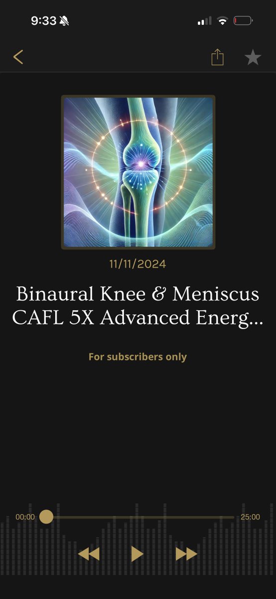 Knee coming back to coherence one PEMF therapy sesh at a time.