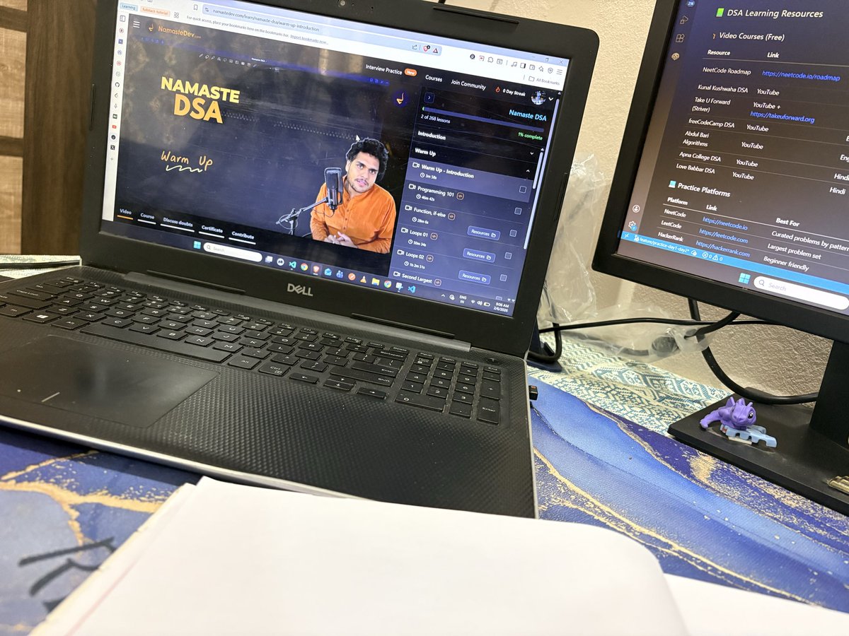 devendrajhaa's tweet photo. DSA Journey Begins 🚀

Day 1 of my DSA journey. No shortcuts. No excuses. Only consistency.

Consistency > Motivation

#DSA
#DataStructuresAndAlgorithms 
#CodingJourney
#SoftwareEngineer
#FullStackDeveloper
#namastedev
#100DaysOfCode https://t.co/0grXpd1OhG