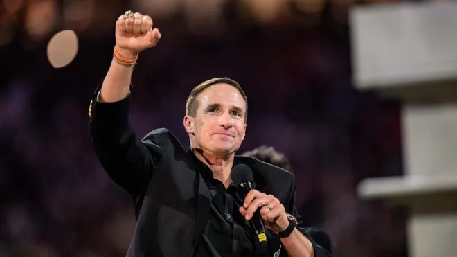 Drew Brees is the first ever Saints player inducted into the Pro Football Hall of Fame on the first-ballot.

🐐 

#Saints