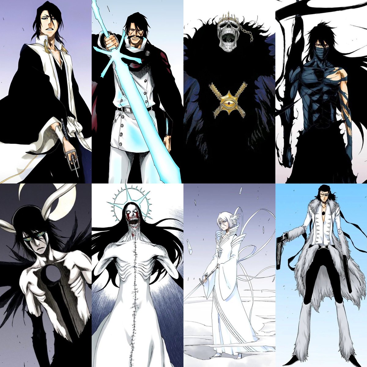 am00ry15's tweet image. My Top 8 Character Designs In Bleach