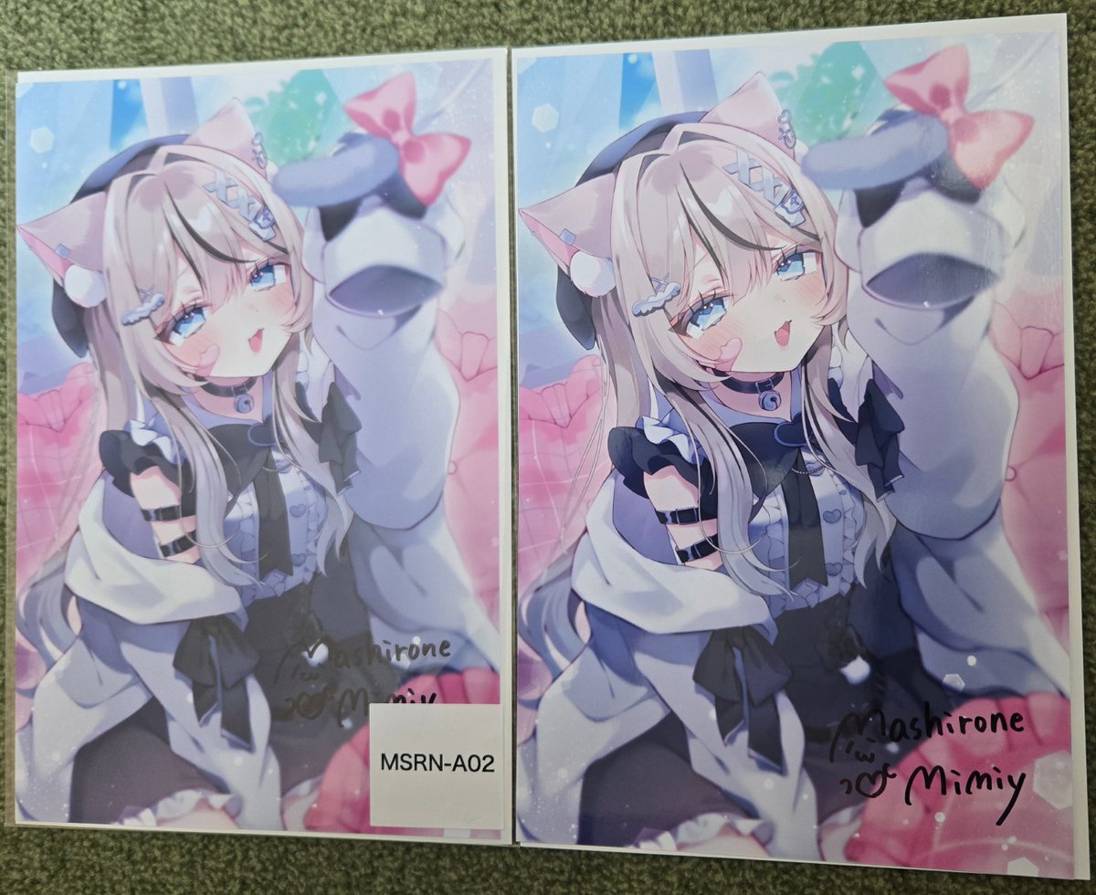 真白猫ミミィさん×ウェブポンさんガチャ 2週間遅れ？くらいで、コソっ