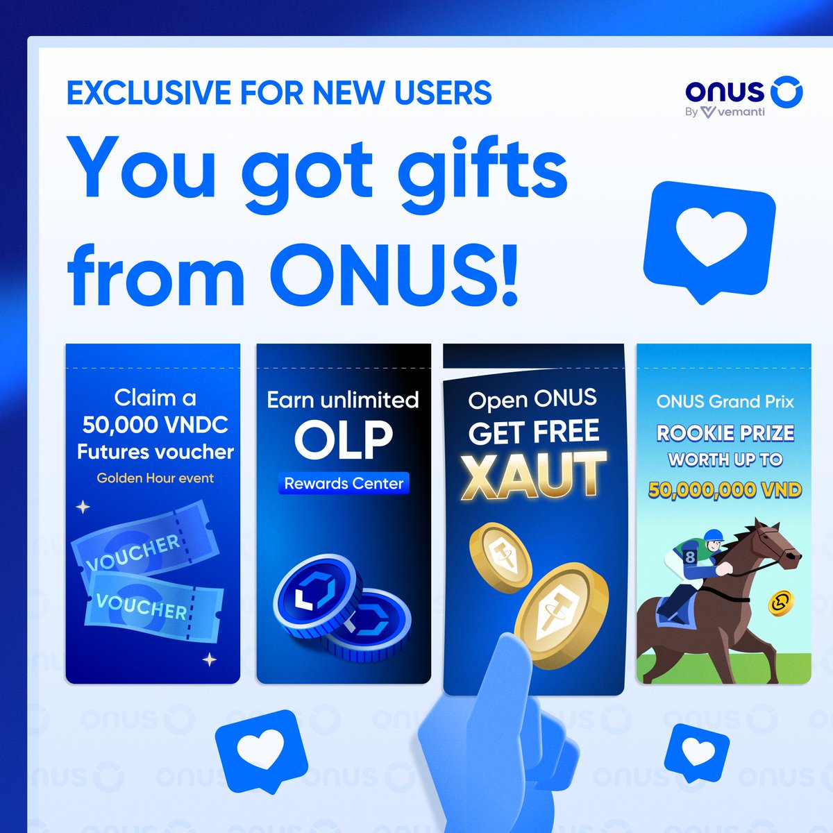 🎉 New to ONUS? We’ve got gifts for you!

Enjoy exclusive launch rewards, smart incentives, and exciting chances to win big - everything you need to start your investment journey with confidence.

✨ Open ONUS, get free $XAUT
✨ Earn unlimited $OLP at Rewards Center
✨ Claim a