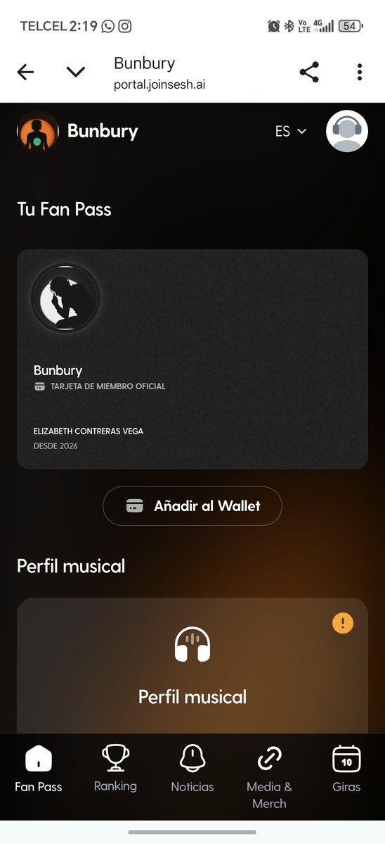 Esperanding la preventa para fans...
<a href="/bunburyoficial/">Enrique Bunbury</a> 😍✨🫰🏻