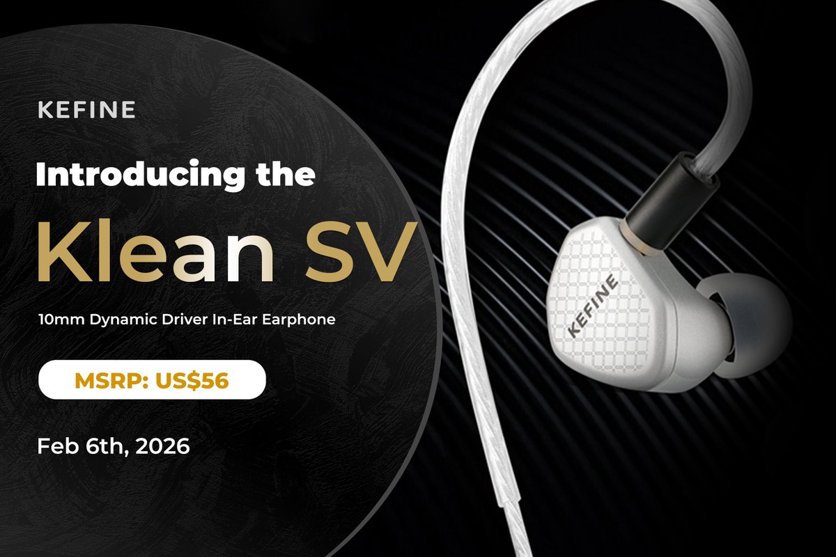 HiFiGoAudio's tweet photo. 🎧One IEM. Three distinct sound signatures.✨
🤍@Kefine_elec Klean SV brings you from balanced to expressive.⚡
🆕Now available, discover your own sound.👇
HiFiGo: https://t.co/ckLD9rvr3C
AliExpress: https://t.co/jL7Q5mugVF
#HiFiGo #Kefine #KleanSV #HiFi #IEM #Audio #Music #NewArrival #Audiophile
