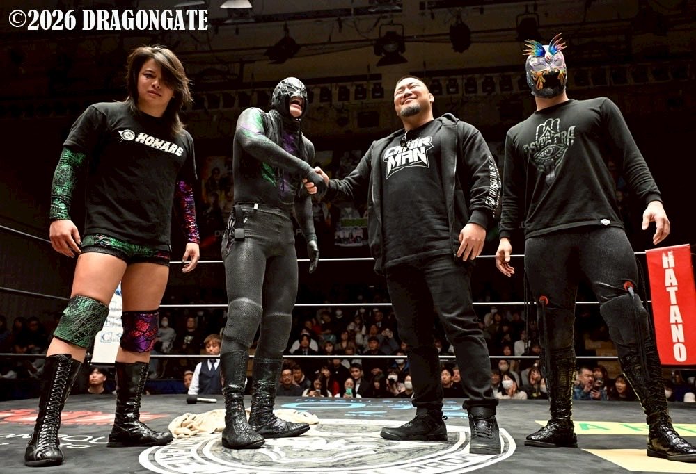 dragongate_pro's tweet photo. 【対戦カード情報】

UNO!DOS!!TRES!!!DRAGONGATE
〜龍の祭典〜
2/23(月祝)  #福岡国際センター

▼全面対抗戦 SP10人タッグマッチ
#PSYPATRA &amp; #TEAM2000X
vs
#我蛇髑髏

📢https://t.co/Id754C1vEf

🎫前売チケット
https://t.co/ZM11rDV291

#DRAGONGATE #noah_ghc
#UnoDosTres_DG https://t.co/9i5o6OqsAU