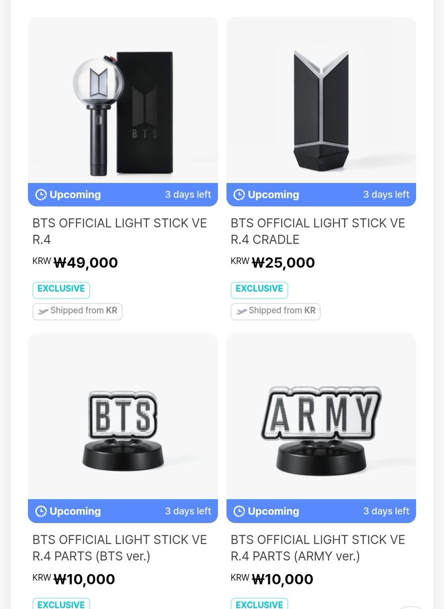 stdnjk's tweet image. [PO] Lighstick BTS ver 4 &amp;amp; Accesories 

Lightstick = 735k DP 600k est 500gr 
Cradle = 365k DP 250k est 300gr / 410k DP 250k est 500gr 
Parts (BTS/ARMY) = 150k DP 100k est 100gr 

✅️ems +tax (bersih ina) 
❌️packing+admin oren 
✅️ GO WA 
📍Dom Jateng