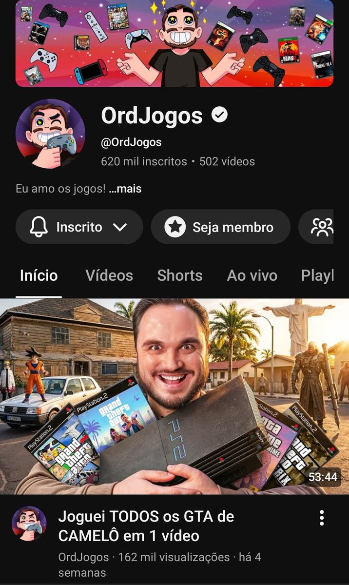 elyelgow's tweet photo. Esse OrdJogos é uma das poucas pessoas de games que consegue ter dois ótimos canais no YouTube.

Os vídeos desse cara são bom demais. https://t.co/fwhvvskiIl