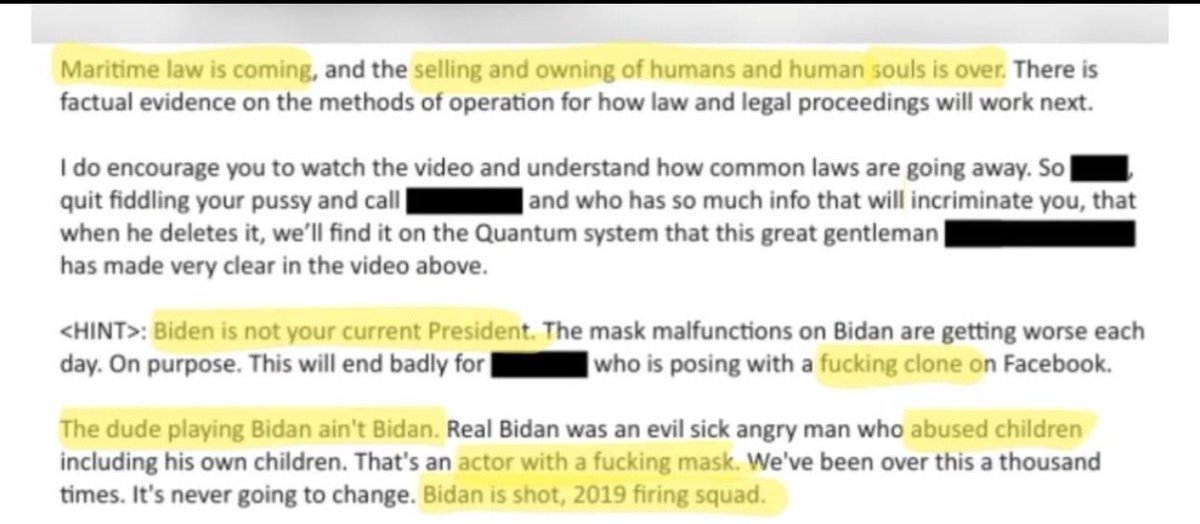 BYUGuy87's tweet photo. I mean, Epstein literally says Biden was killed by firing squad in 2019, and he was a very bad man. Also said this is a double wearing a sophisticated mask. 

This all reads like insane science fiction, but it’s LITERALLY IN THE FILES. https://t.co/SKc1ZeB2V2