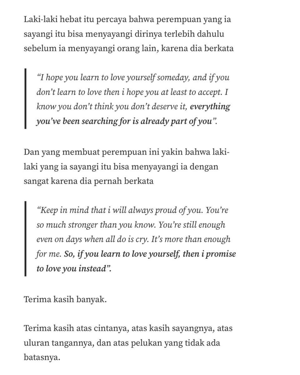 terima kasih, atas cintanya, kasih sayangnya. beribu terima kasih aku ucapkan.