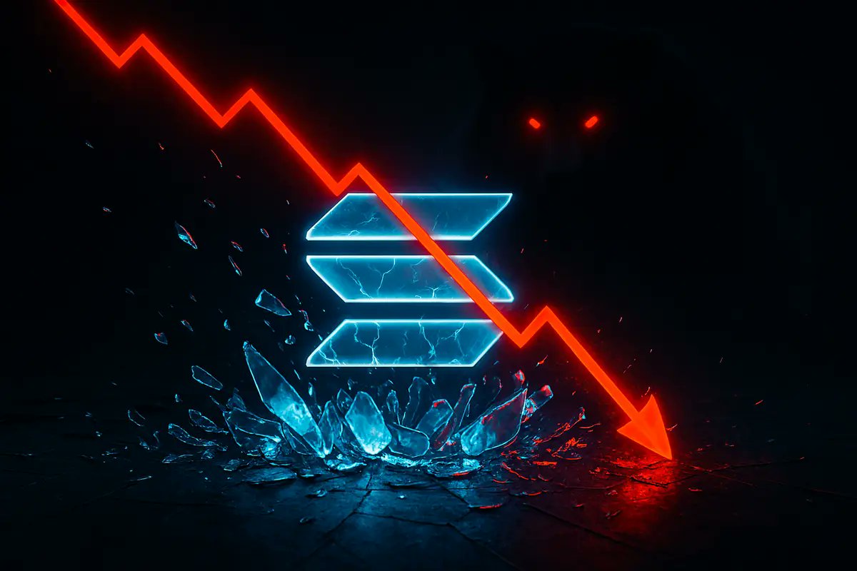 RagecoreIn's tweet photo. 🚨 Solana cracks crucial support! 📉

$SOL falls under $70 for the first time since 2023. The 2-year bull trend is officially broken.

While Institutions buy #Bitcoin, Retail is capitulating on Altcoins.

Is $50 next? Or is this the bottom?

#Solana #CryptoCrash #SOL #BearMarket https://t.co/h0ZwCyrfnA