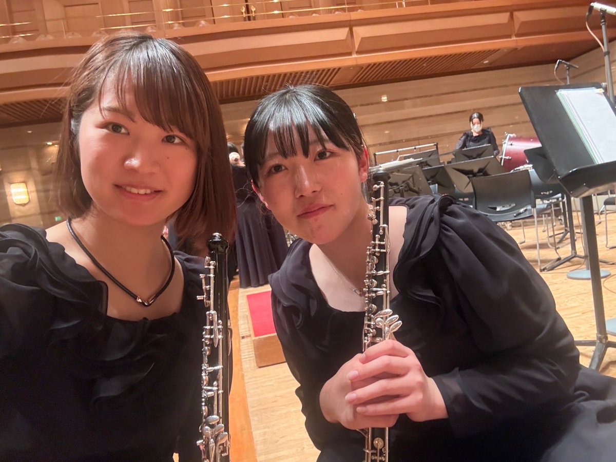 aoilly_i's tweet photo. 常短ブラス、終演〜
オーボエパートは、在学生の堀���さんと
あっという間な時間でした✨ https://t.co/grsTEBJwTT