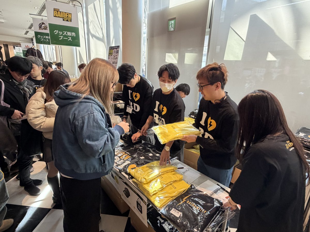 #Mリーグプレミアムナイト
TEAM雷電物販スタートしました‼️