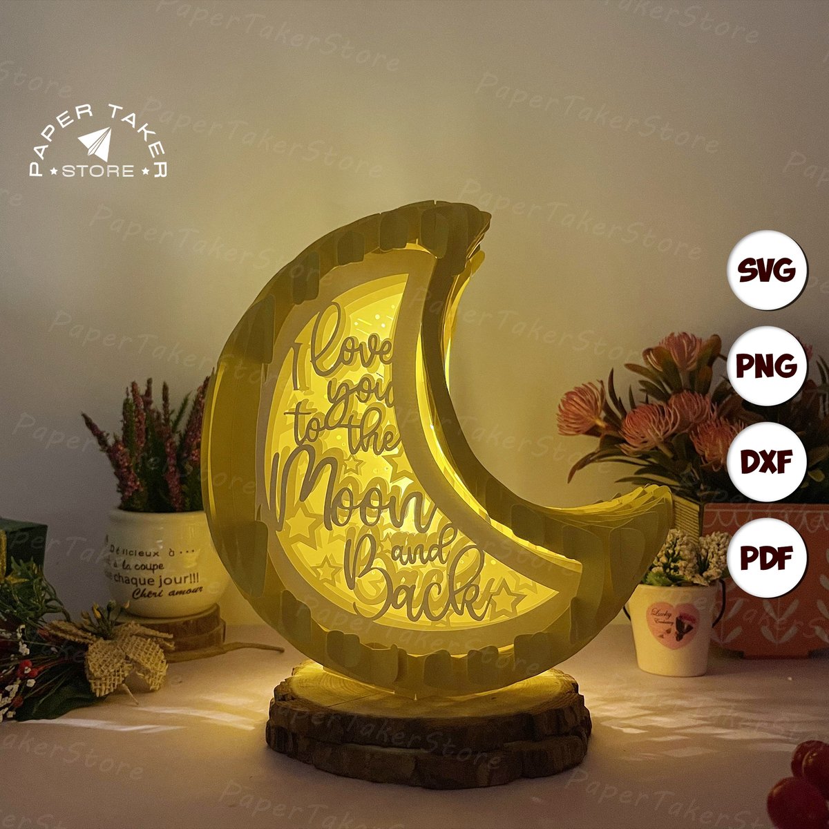 PaperTakerStore's tweet photo. Excited to share the latest addition to my #etsy shop: Moon Light Box SVG Template: I Love You To The Moon (Digital Download) https://t.co/LvxlBZctDr #mothersday #3dpopupcardsvg #silhouettestudio #svgforcricut #papercutlightbox #lampdecoration #paperlanternsvg #popuplightboxsvg https://t.co/iBo9q4LxDG