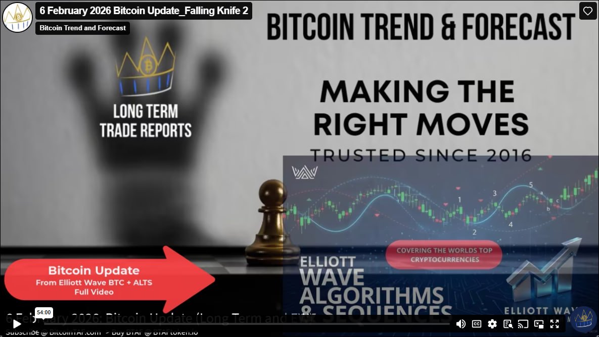⚠️ This is a notification.
6 February 2026: Bitcoin Update Falling Knife 2

A new Bitcoin video update has been posted for members of:
1. Long-Term Bitcoin Algorithm Forecast (bitcointaf.com/product/long-t…)
2. Elliott Wave Bitcoin &amp; Altcoin Algorithm Forecast (bitcointaf.com/product/elliot…).
