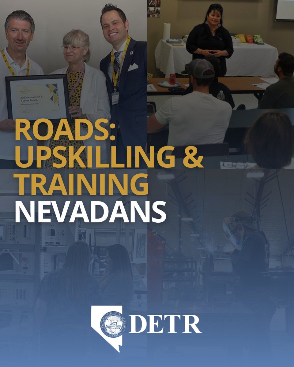DetrNevada's tweet image. The ROADS program at @WNCnevada, funded by DETR, is building direct pathways to meaningful jobs across Northern Nevada!
Ready to transition into a high-demand career? Find out how the ROADS program can help wnc.edu/roads.php
#WorkforceDevelopment #NevadaJobs #WNC